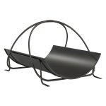 Opslagrek - Ruimtebesparend - Geometrisch design - Zwart