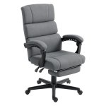 Bureaustoel - Verstelbaar in hoogte en zachte bekleding - Grijs