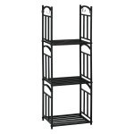 Opbergrek - Houten - Niveaus - Zwart