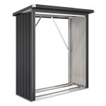 Schuur - Stalen houtoverkapping - Verhoogde vloer - Donkergrijs