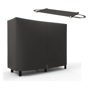 Houtopslagrek - Stevig Metalen Frame - Zwart