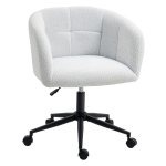 Bureaustoel - Comfortabel en modern design - Crème/Zwart