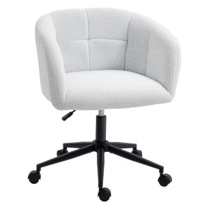 Bureaustoel - Comfortabel en modern design - Crème/Zwart