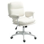 Bureaustoel - Verstelbaar en zacht - Wit