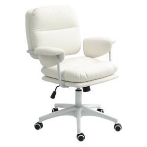 Bureaustoel - Verstelbaar en zacht - Wit
