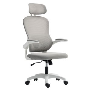 Bureaustoel - Ergonomisch - Ademende rugleuning - Grijs