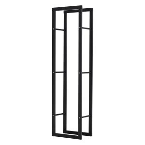 Houtopslagrek - Robuust en Duurzaam - Zwart