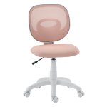 Kantoorstoel - Ergonomisch - C-vormige rugleuning - In hoogte verstelbaar - Roze