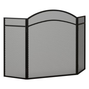 Vonkenscherm - Stijlvolle Vonkenvanger - Inklapbaar - Zwart