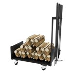 Barbecuecart - Stevig metalen frame - Groot draagvermogen - Zwart