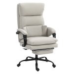 Ergonomische bureaustoel - verstelbare lendensteun - armleuningen - lichtgrijs