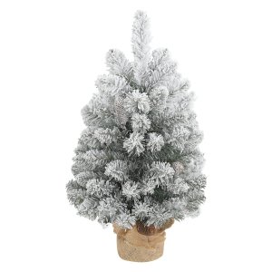 Kerstboom - Kunstkerstboom - Sneeuw - Dennenappels - Wit