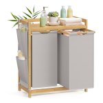 Wasrek - Bamboe - Ruimtebesparend – Rookgrijs