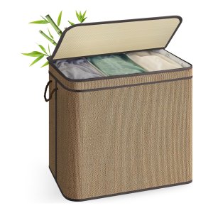 Wasmand - Bamboe Compartiment - 170 Liter - Bruin