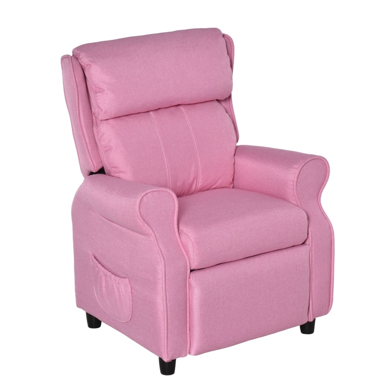 ZAZA Home Kinderbank Kinderzitbank Kinderfauteuil Stoel Ligbank Verstelbaar Met Voetensteun Voor 3 8 Jaar Jongens En Meisjes Blauw 58 X 53 X 70 Cm